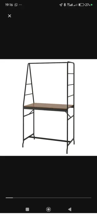 Haverud mesa con almacenaje escalera cocina negro