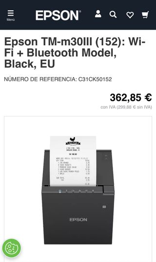 Impresora Epson TM-M30III Termico de recibos