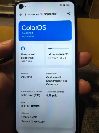 Oppo A96 128GB 4g