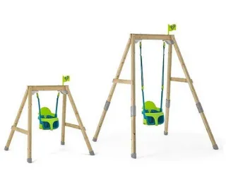 Columpio de madera para jardín