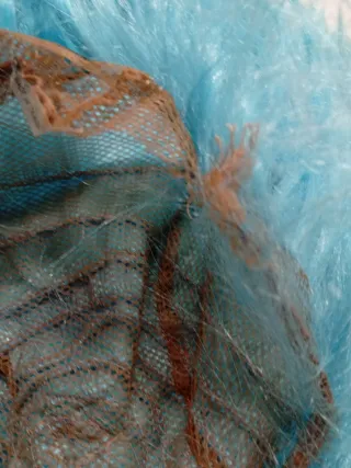 Peluca celeste sintética