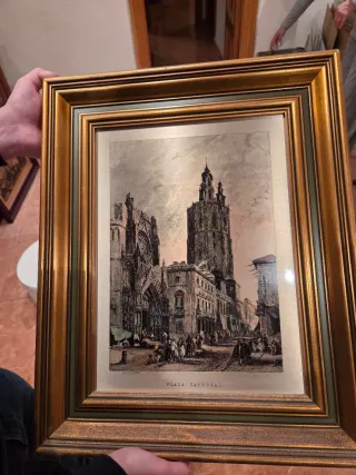 Cuadro David Roberts Plaza Cathedral