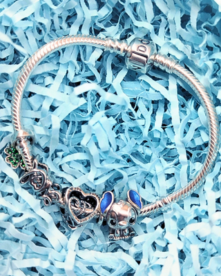Nuevo charm Stitch disney para pandora con cajita