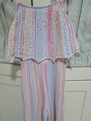 Mono Zara niña rayas verano