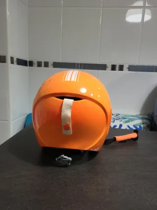 Casco de esquí naranja Wedze niños 10-12 años