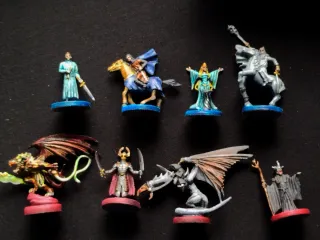 Guerra del Anillo con lideres y personajes pintado