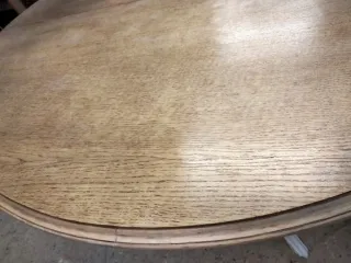 Mesa redonda extensible madera blanca