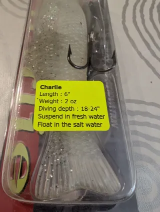 Señuelo de pesca Charly 6 2 oz