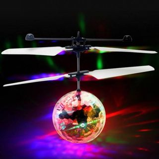 Dron Volador Bola con Luces LED y Cable USB