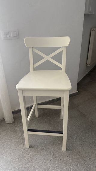 Taburete Blanco Ikea Madera