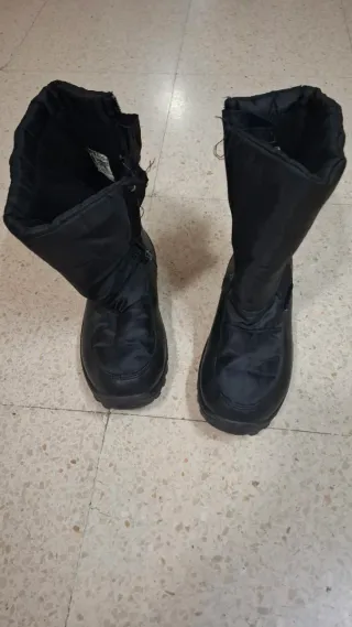 Botas de Nieve Negras con Cremallera Talla 36
