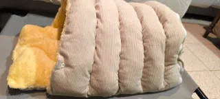 Cama Invierno Gato Nueva Beige/Amarillo