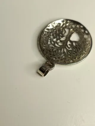 Colgante Plata Ley Árbol Vida