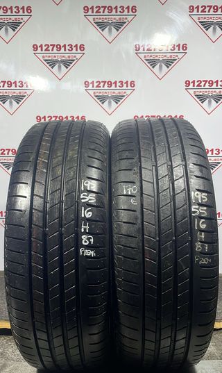 195 55 16 H BRIDGESTONE RUEDA PREMIUM YA MONTADA