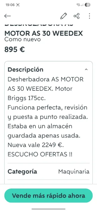 Desbrozadora Weedhex 160