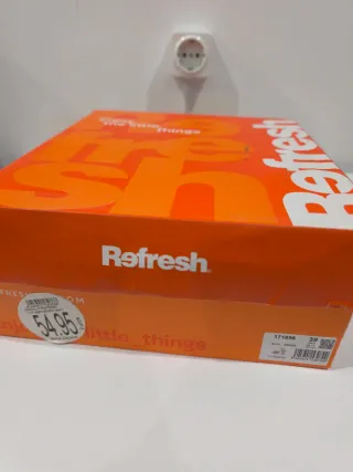 Sandalias Refresh Negras Tacón Plataforma