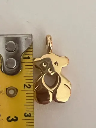 Colgante Tous Oso Corazón Oro