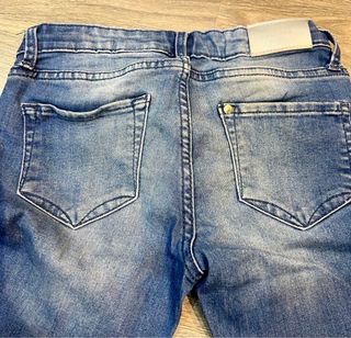 Tejanos niña con detalles brillantes