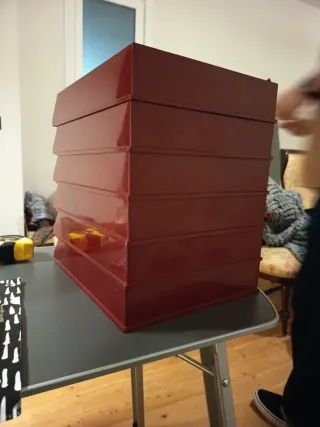 Vassoi organizzatori per documenti granato