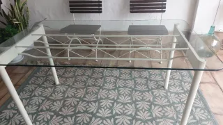 Conjunto de mesa y 4 sillas de jardín