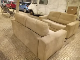 Sofá cama 4 plazas beige