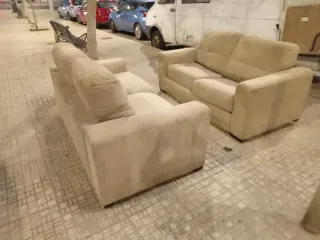 Sofá cama 4 plazas beige