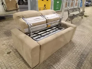 Sofá cama 4 plazas beige