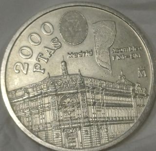 Moneda 2000 Pesetas Juan Carlos I 1994