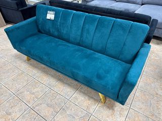 Sofá Cama Terciopelo Moderno ¡NUEVO en Caja!