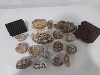 Sellos textiles de madera de India