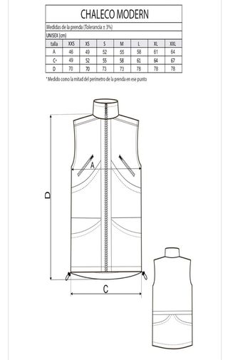 Chaleco IGP mujer TALLA S Marca Gappay