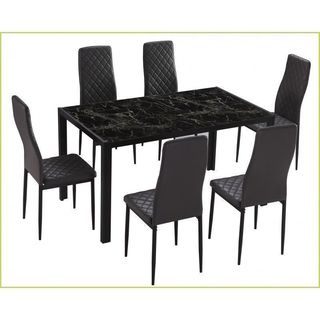 ✅MESA Y 6 SILLAS mod.MARMOL NUEVA
