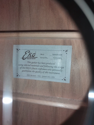 Chitarra Acustica Eko Ranger 6 Black