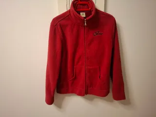 Chaqueta  roja con cremallera