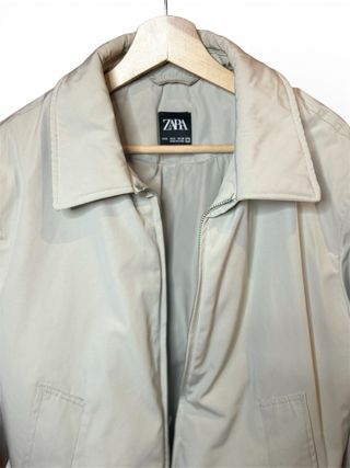 Chaqueta Bomber Zara Beige Talla S