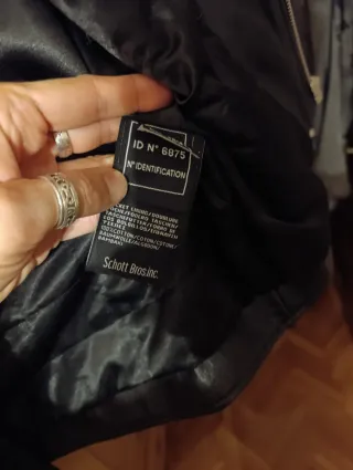 Cazadora Cuero Schott Mujer Talla L