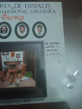 Disco Vinilo Cantores de Hispalis Firmado