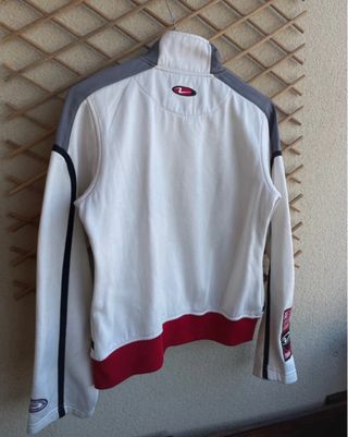 Sudadera TXB 500 Racing blanca y roja - vintage