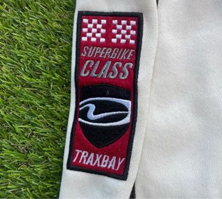 Sudadera TXB 500 Racing blanca y roja - vintage