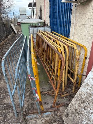 Vallas de obra metálicas