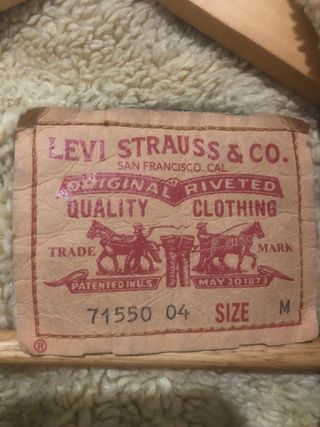 Cazadora vaquera levis borrego