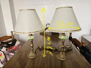 Lámparas de Mesa de metal (2 unidades)