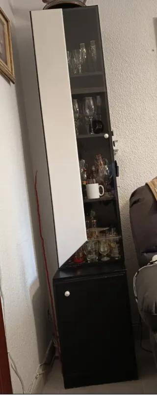 Vitrina cristal madera