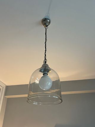 Lampara techo cristal