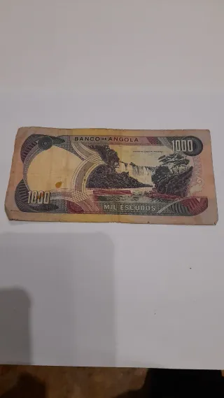 Billete 1000 Angola 1972
