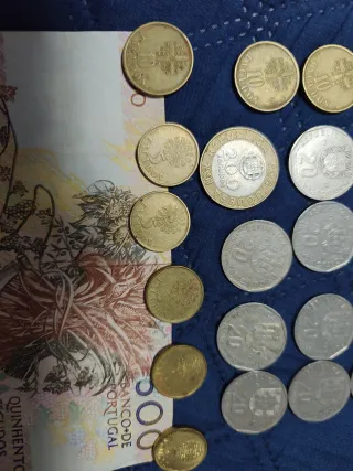 Monedas y Billetes Antiguos Portugal Escudos