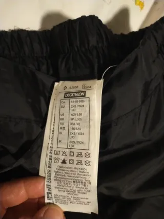 Pantalones impermeables Decathlon negros