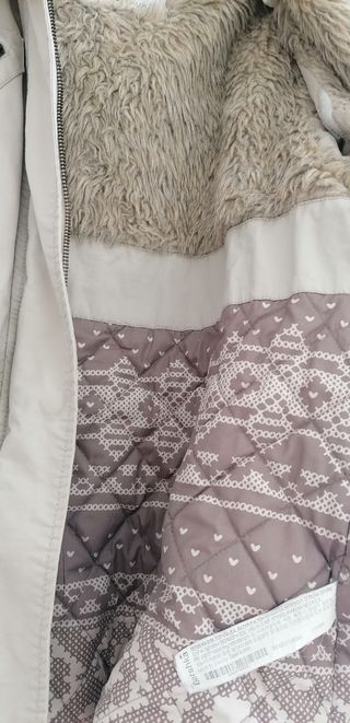 Anorak Bershka beige - mujer