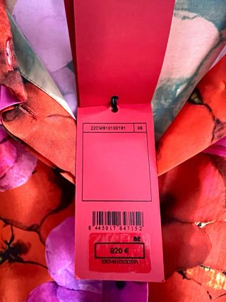 Vestido largo de fiesta estampado floral