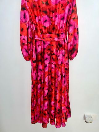 Vestido largo de fiesta estampado floral